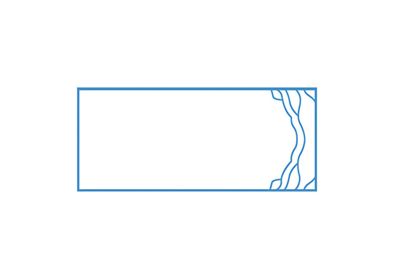 Piscine coque Manhattan 9 avec Safety Ledge sécurisant le bassin à Brignoles.