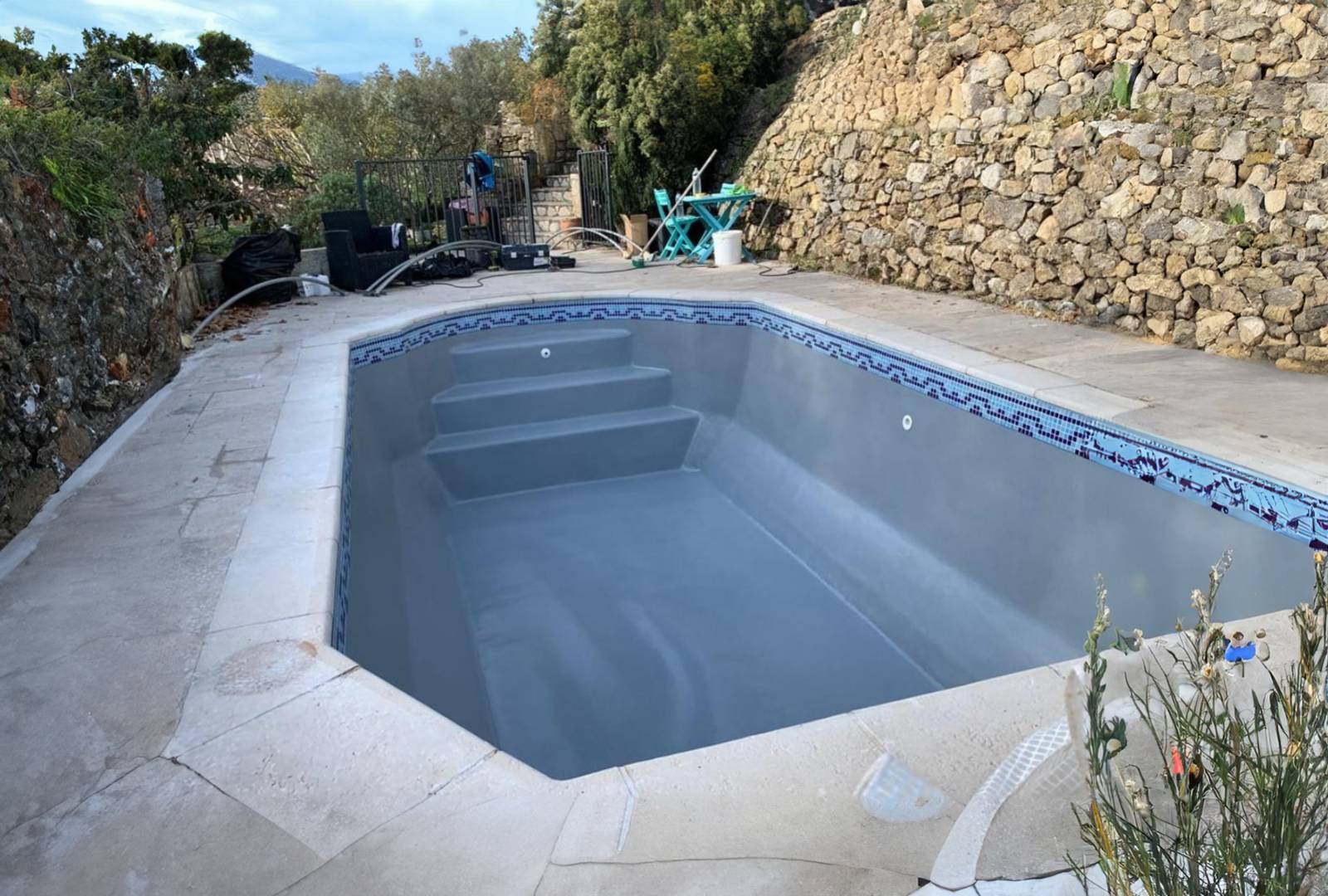 Piscine en coque polyester de qualité