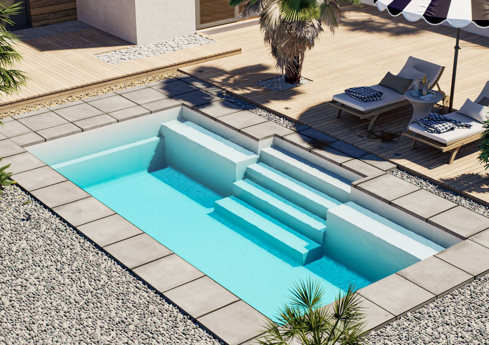 piscine coque moderne nouveau modèle 2024