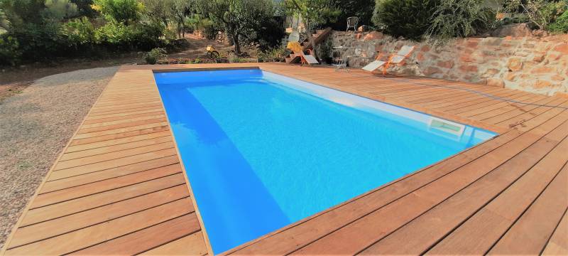 Piscine à fond incliné Brooklyn Réalisation d'une piscine sur Puget Ville dans le Var près de Toulon