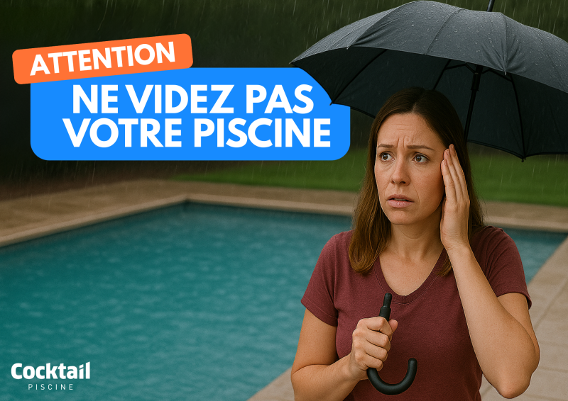 Ne videz surtout pas votre piscine en cas de fortes pluies : les bons réflexes à adopter