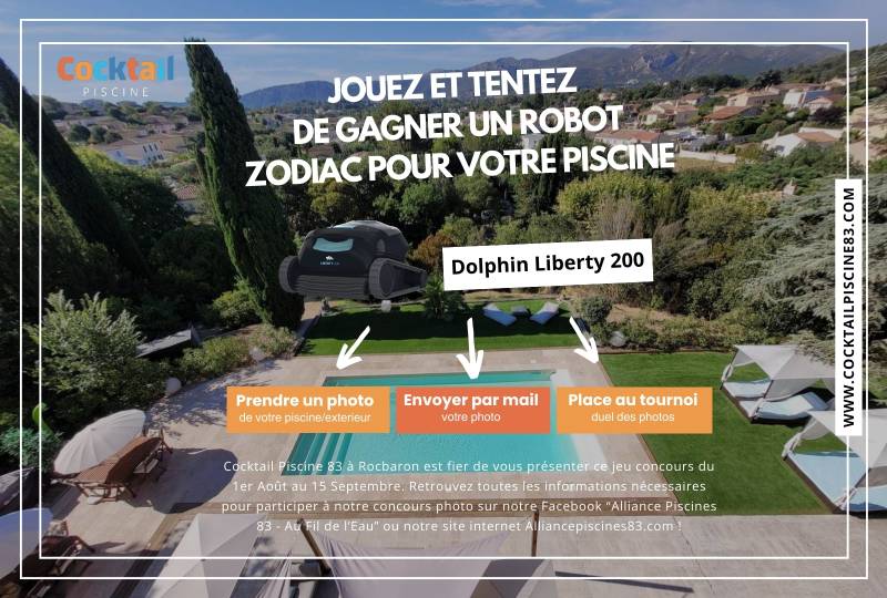 Jeu Concours Cocktail Piscine 83 à Rocbaron dans le var