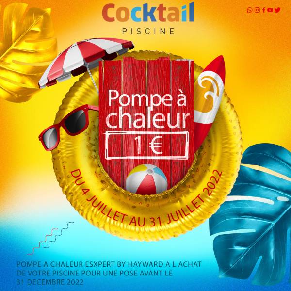 offre pompe a chaleur chez cocktail piscine installateur de piscine coque dans le Var