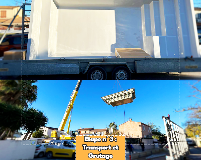 transport et grutage de votre piscine
