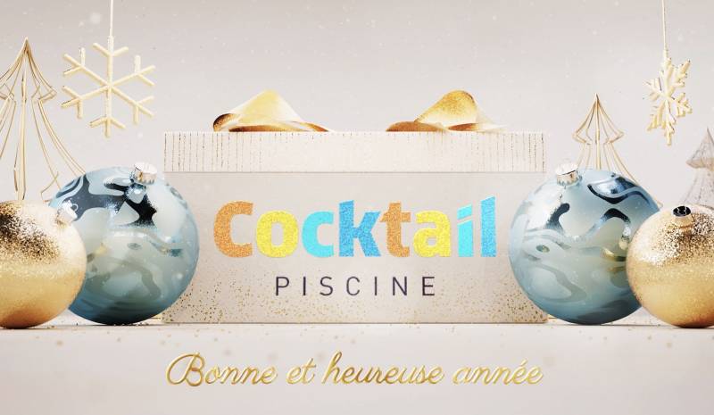 bonne année avec cocktail piscine pour une merveilleuse année 2023