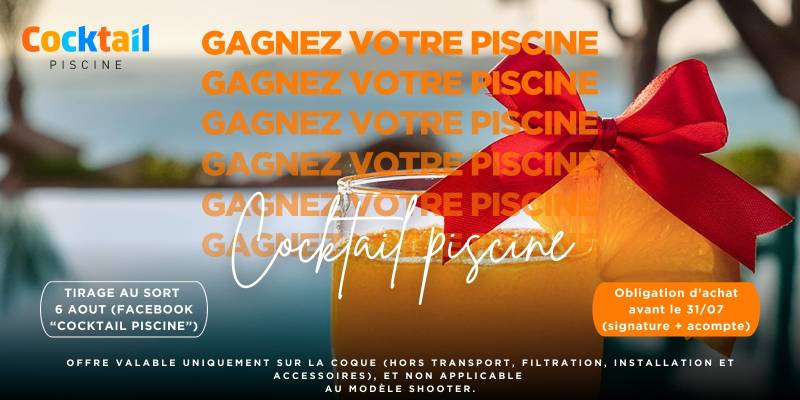 Gagnez une piscine coque polyester moderne