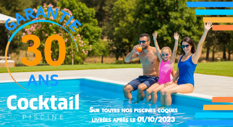 Visuel garantie 30 ans coque piscine