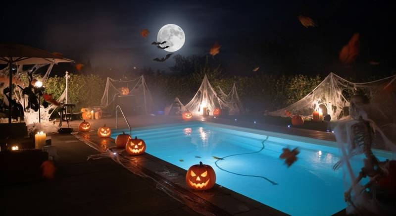 Piscine Halloween, agence de Rocbaron