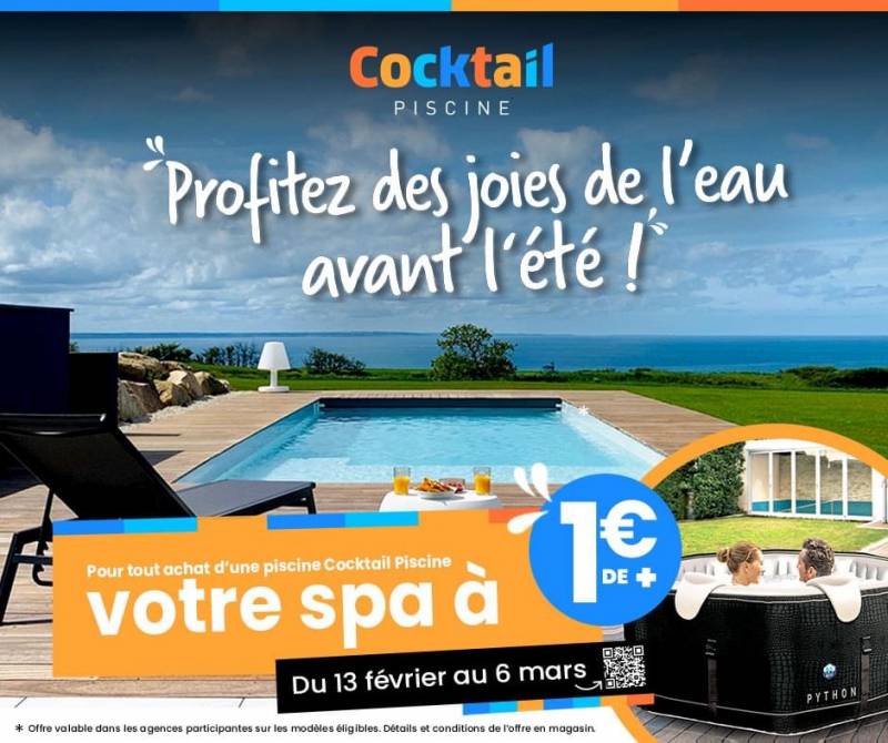 offre spa 1 euro chez cocktail piscine 83 Var