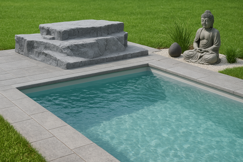 local rocher Garden chez Cocktail Piscine 83