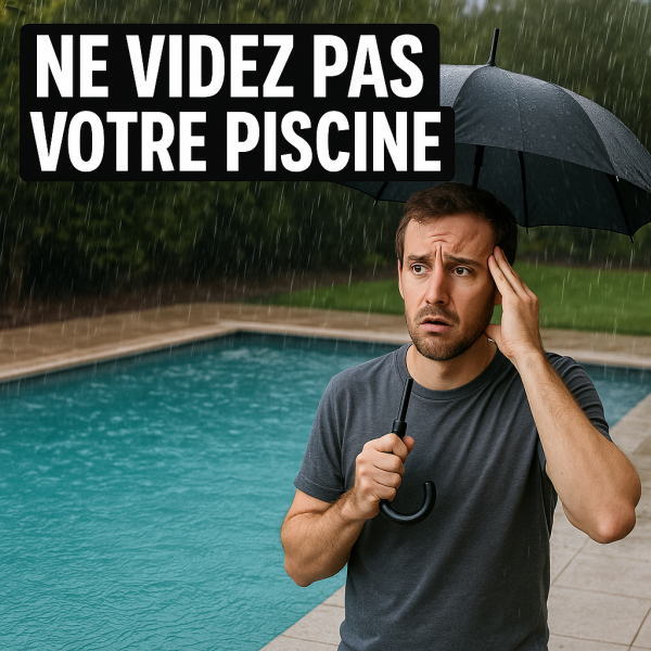 ne videz pas votre piscine