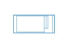 Sherry Lounge 8,30 m installée à Solliès-Ville avec marches pleine largeur.