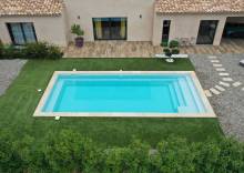 Sherry Lounge 9,30 m posée à Brignoles avec banquette conviviale.