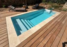 Piscine compacte Shooter 4 sans déclaration préalable installée à Solliès-Pont.