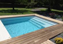 Sherry Lounge 7 m couleur gris contemporain posée à Le Lavandou.