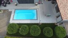 Piscine Manhattan 7 m design moderne posée à Hyères.