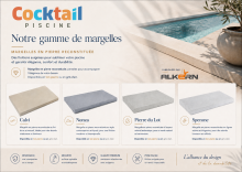 notre gamme de margelles alkern vendues par cocktail piscine à Rocabaron dans le Var