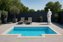 piscine en fibre de verre renforcée composite dans le Var a Rocbaron